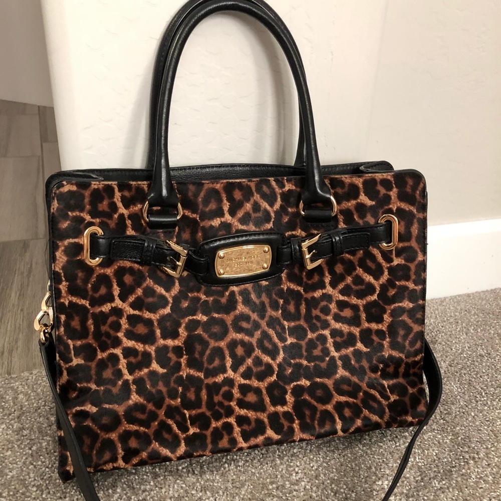 Michael Kors Hamilton Cheetah Handbag